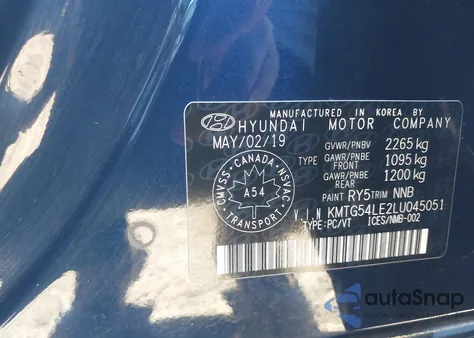 2020 Genesis G70 3.3T Prestige Awd/3.3T Sport Awd from USA, damaged, VIN KMTG54LE2LU045051